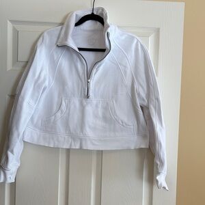 lululemon athletica White Half-Zip Sweatshirt
